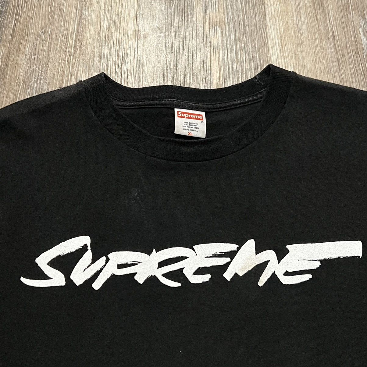 Image of Supreme 2006 Tee Futura Divide And Conquer T Shirt in Black, Men's (Size XL)