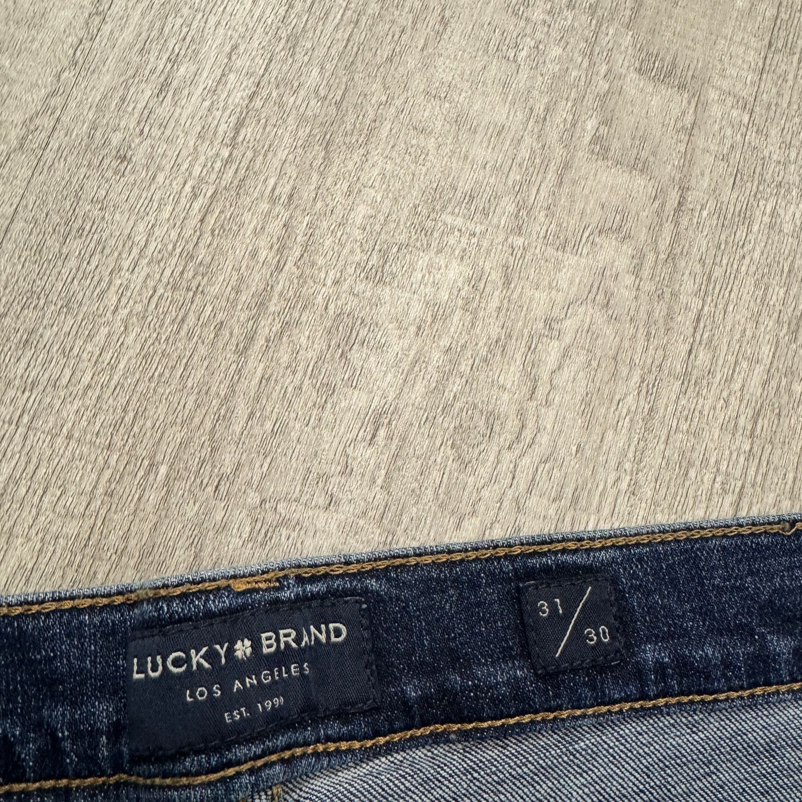 Lucky Brand Lucky Brand 121 Slim Straight Jeans 31x30 (Fits 31x24) Blue Size US 31 - 3 Thumbnail