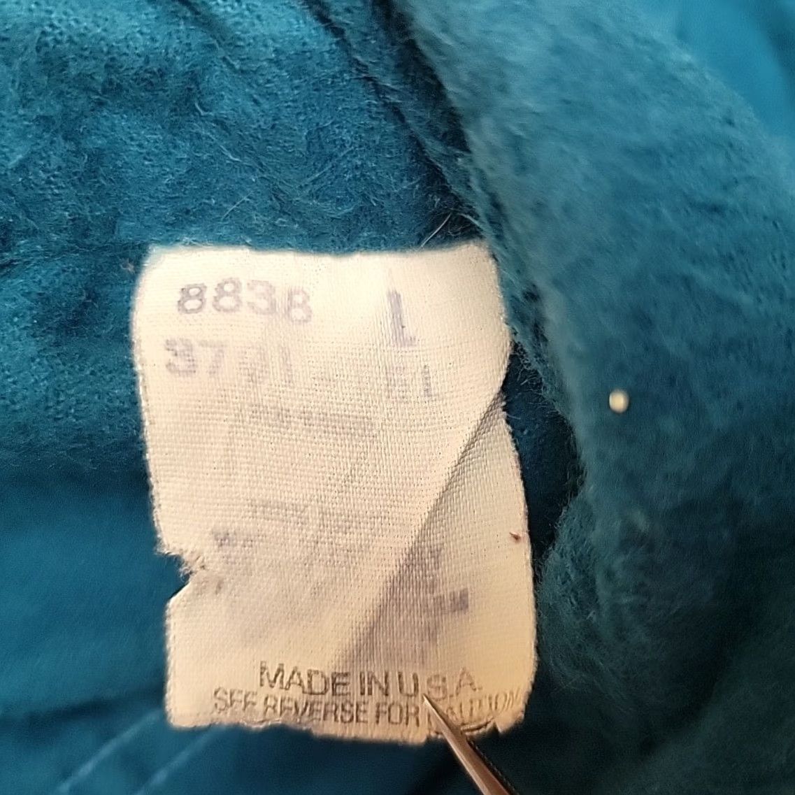 Vintage VINTAGE Five Brothers Chamois Shirt Men L Teal Long Sleeve Flannel Made in USA Size US L / EU 52-54 / 3 - 4 Thumbnail