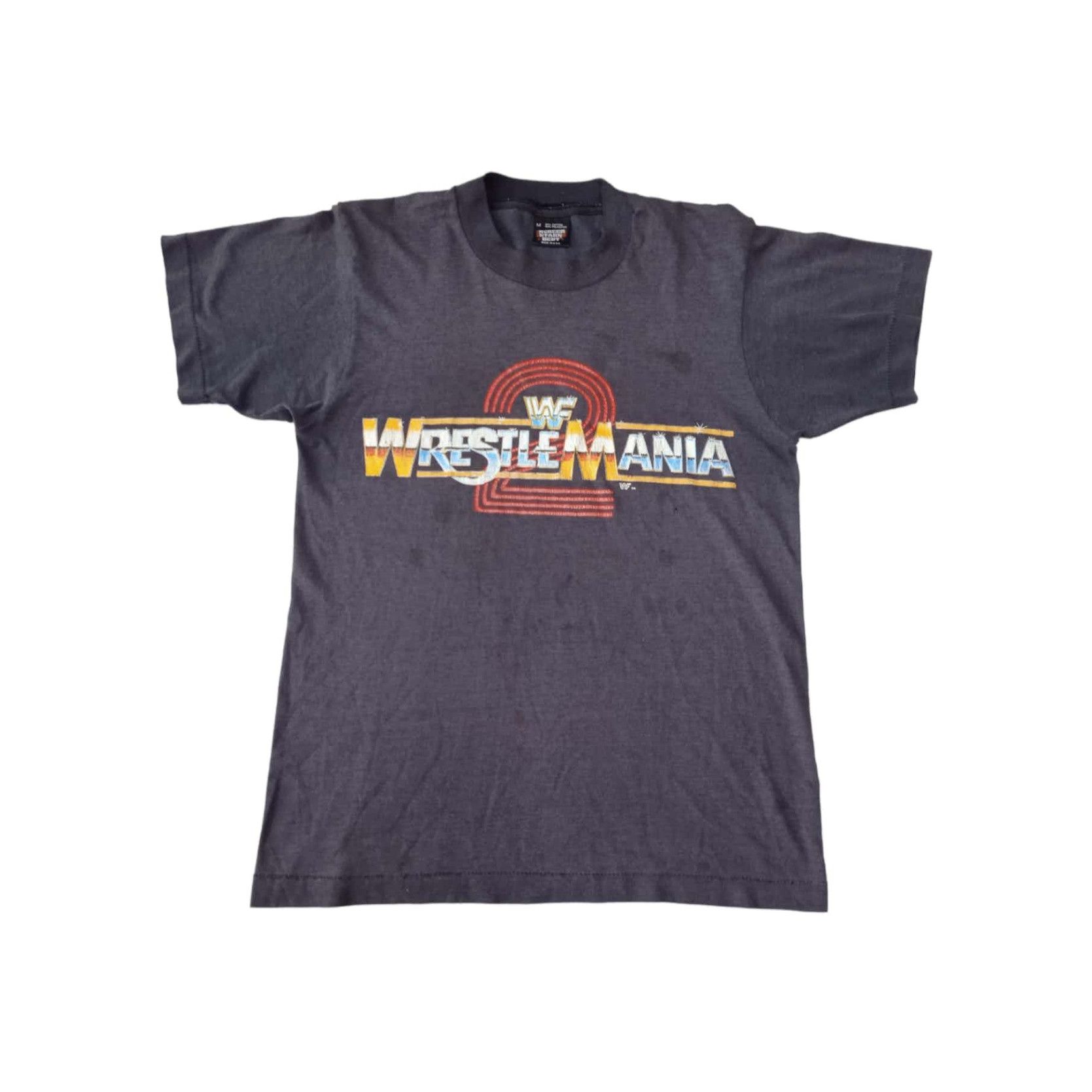 Other VINTAGE 80s WWF Wrestlemania 2 T-Shirt Size US M / EU 48-50 / 2 - 1 Thumbnail