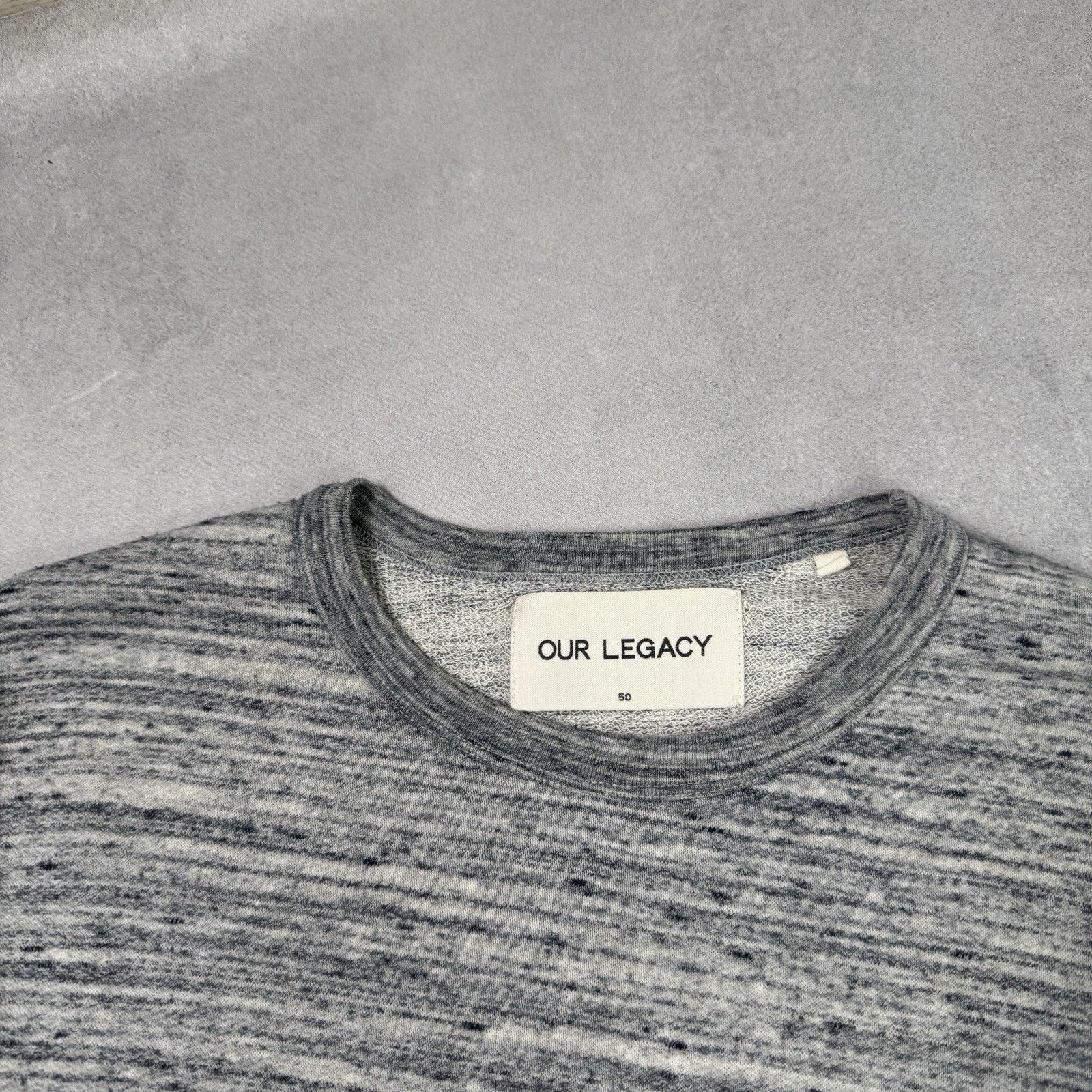 Our Legacy Our Legacy AW14 Blue Grey Melange Stone Luxury Sweatshirt Size US L / EU 52-54 / 3 - 5 Thumbnail