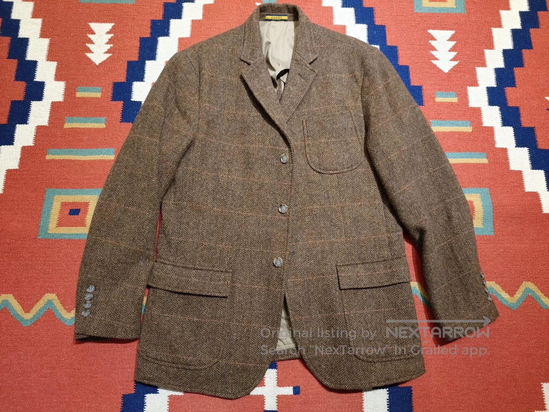 Rugby Ralph Lauren RL Rugby Wool Plaid Blazer. Size US L / EU 52-54 / 3 - 2 Thumbnail