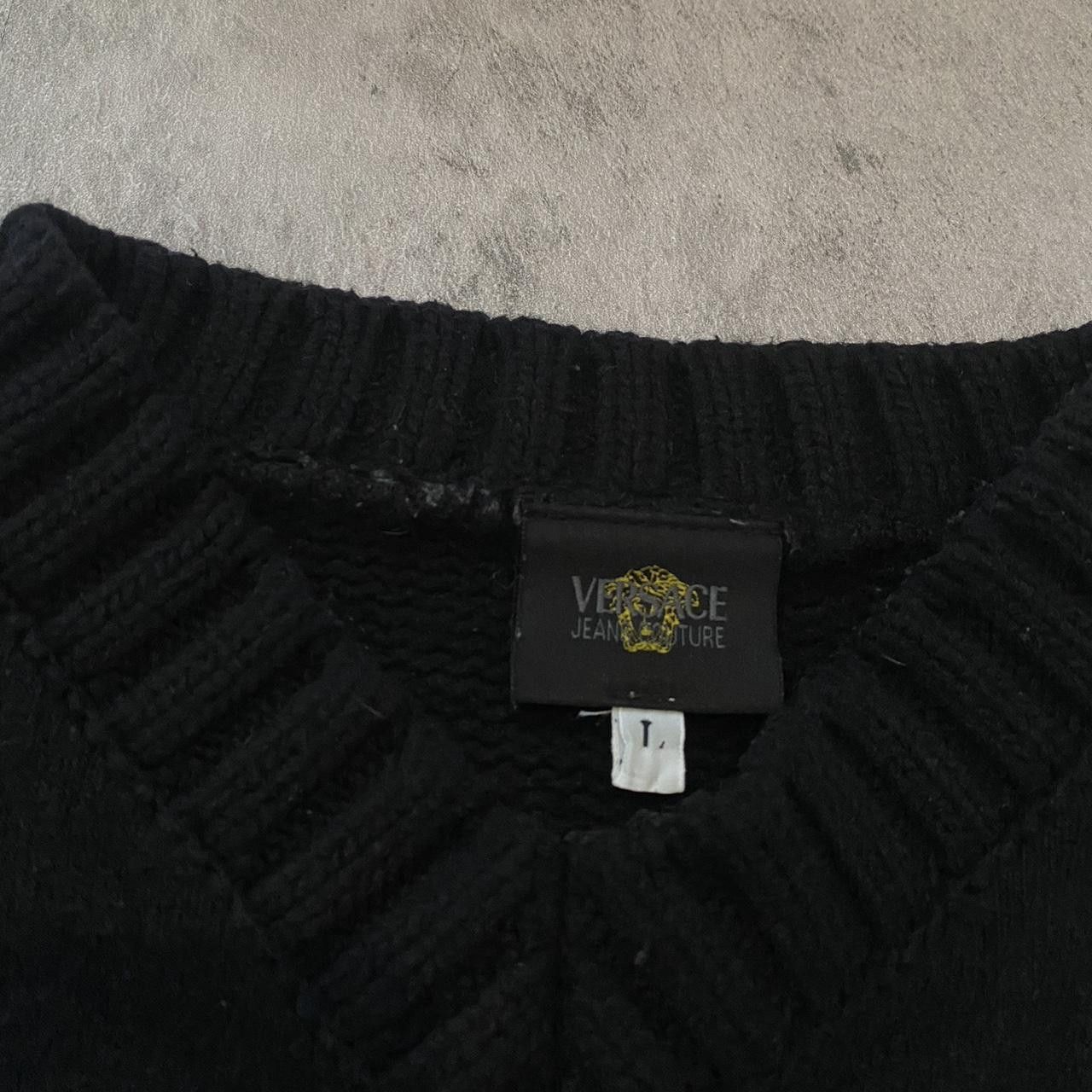 Versace Black Versace crewneck sweater #luxuryknitwear Size US L / EU 52-54 / 3 - 4 Thumbnail