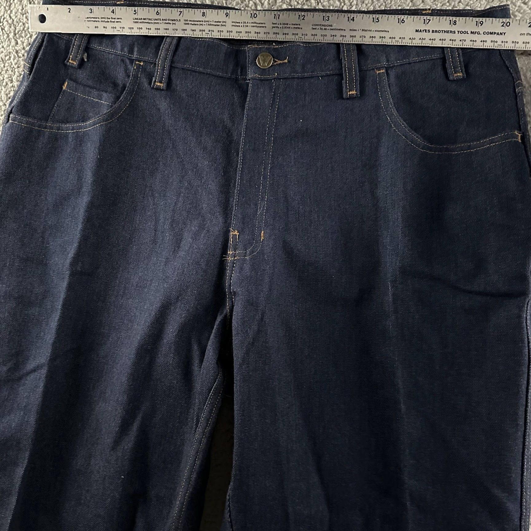 Vintage Flame Resistant Workrite Jeans Blue 40x32 Ultra Soft Cotton Nylon Blend Mens Size US 40 / EU 56 - 5 Thumbnail