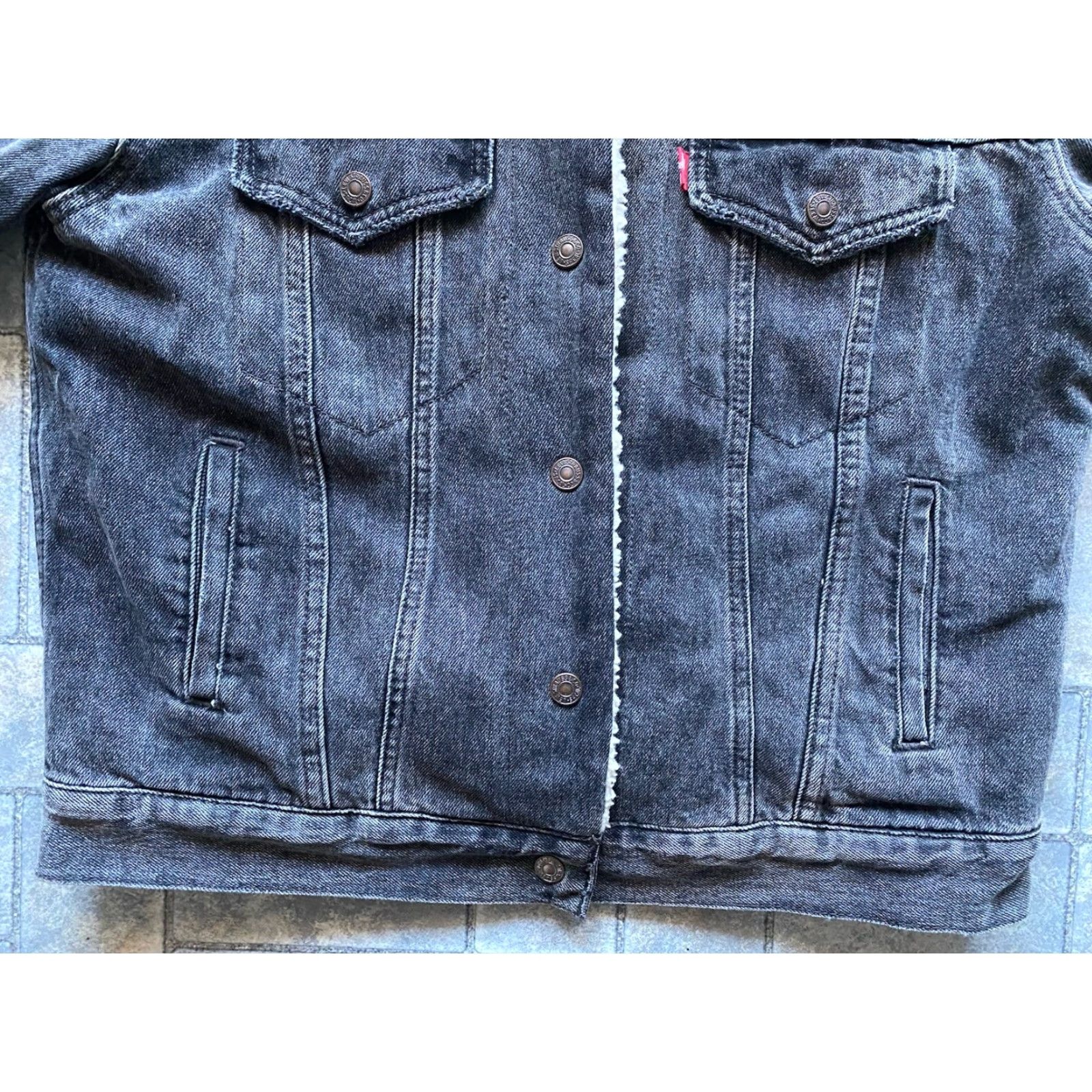 Levi's Levi’s Premium Denim Jacket Sherpa Lined Men’s Small Black Coat Denim Jacket Mens S Black Sherpa Lined 423 WPL 423 Size US S / EU 44-46 / 1 - 3 Thumbnail