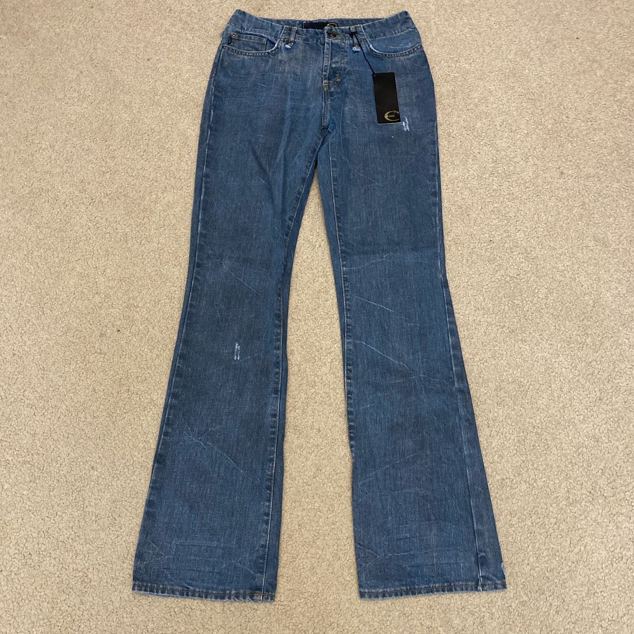 Just Cavalli × Roberto Cavalli × Vintage Vintage Y2K Robert Cavalli Just Cavalli Bootcut Jeans NWT Size 28" / US 6 / IT 42 - 1 Thumbnail