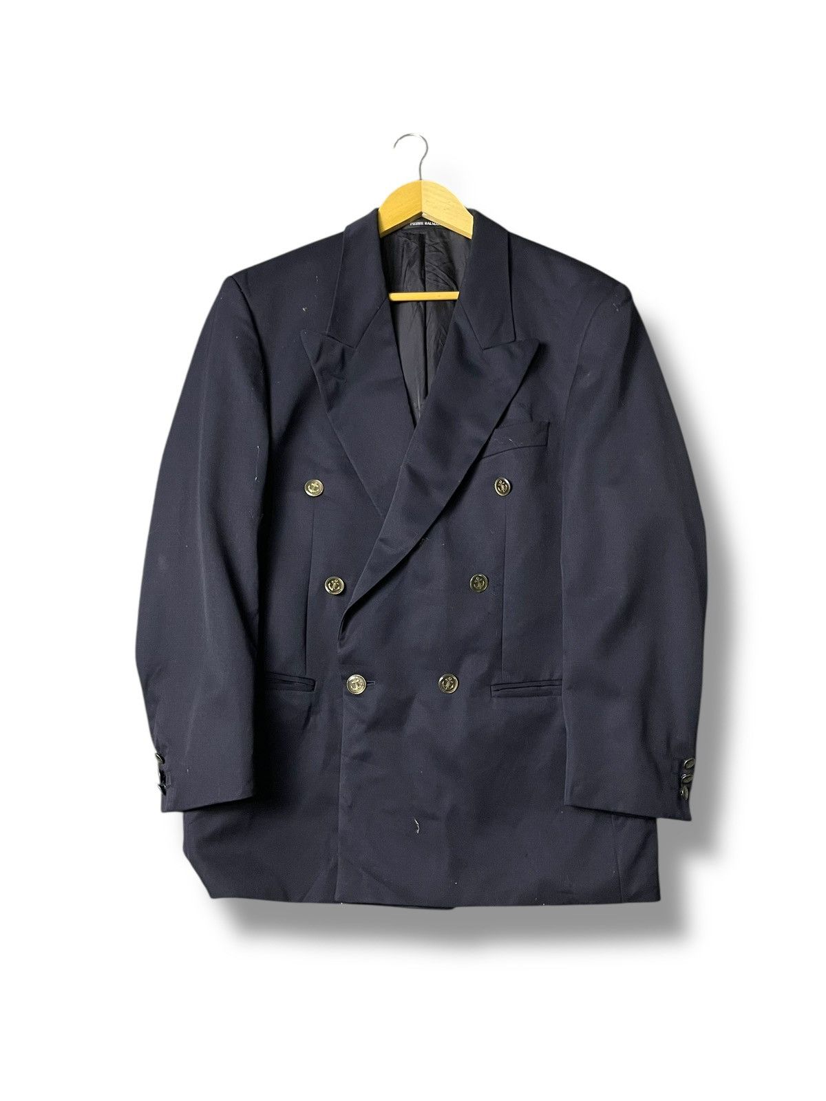 Designer × Pierre Balmain × Vintage Pierre Balmain Wool Lining Viscose Coat (114) Size US M / EU 48-50 / 2 - 1 Thumbnail