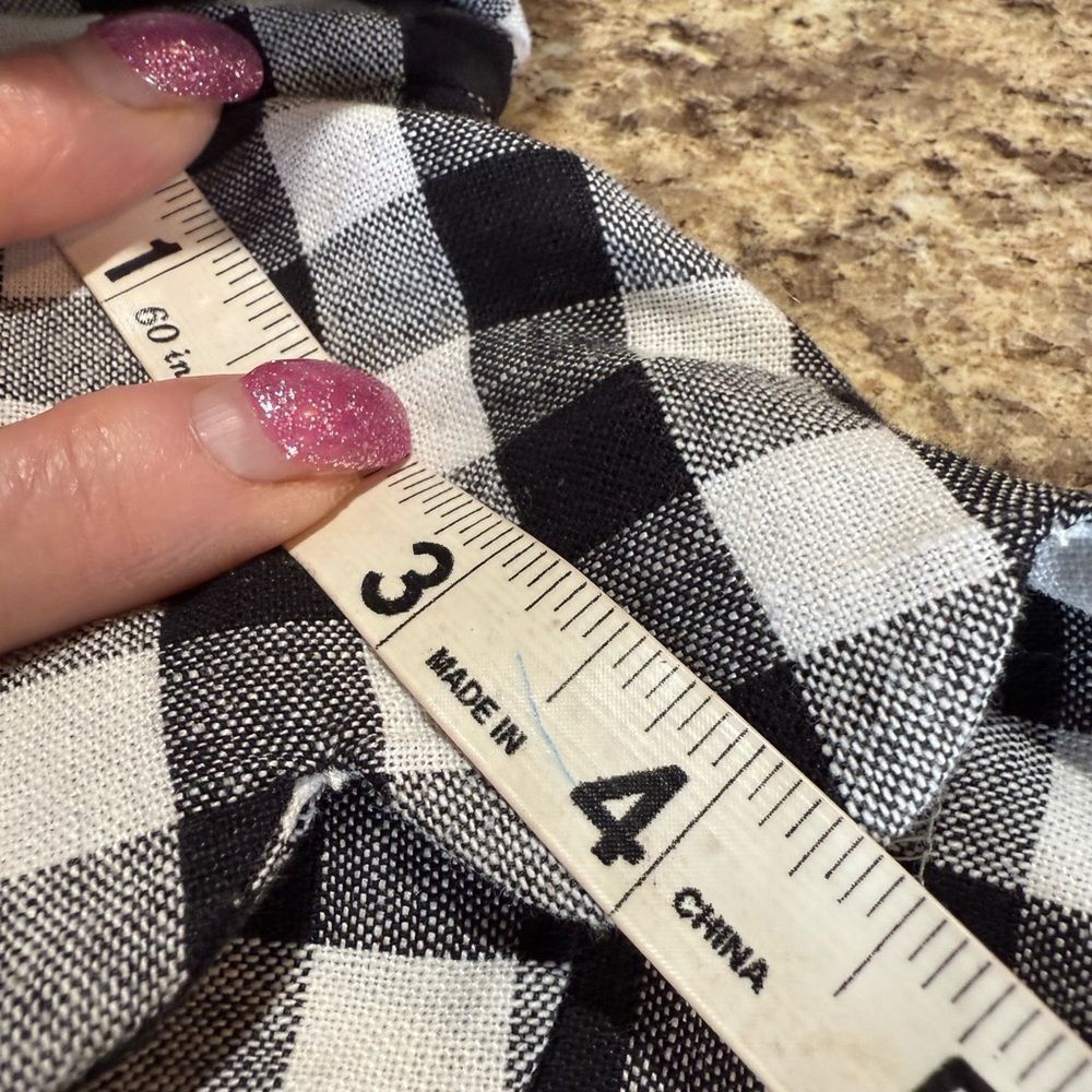 Other NWOTJ crew size 4, black-and-whitel gingham linen shorts Size 27" / US 4 / IT 40 - 6 Thumbnail