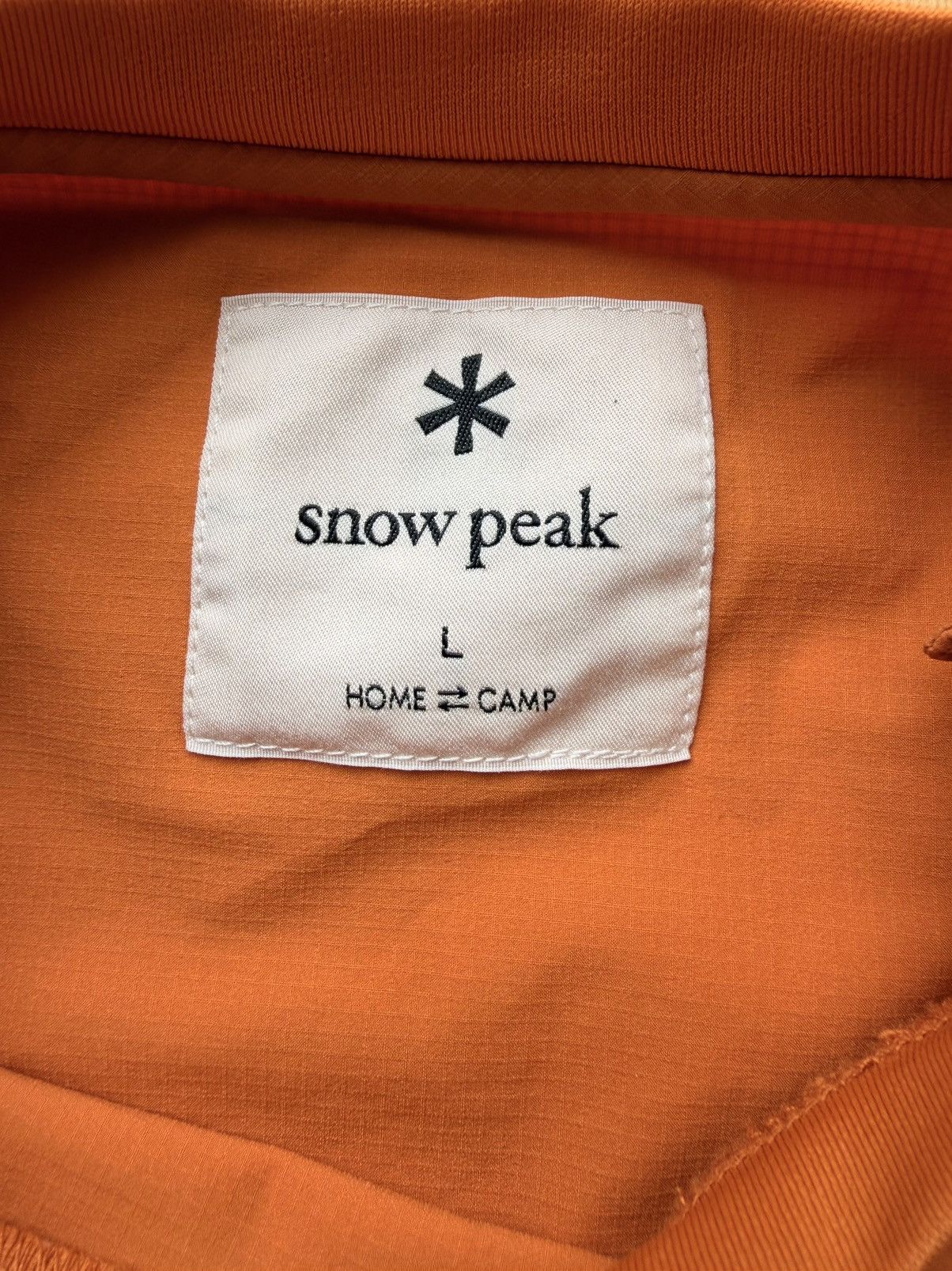 Snow Peak Snow Peak Ripstop Sweatshirt Orange Size US L / EU 52-54 / 3 - 7 Thumbnail