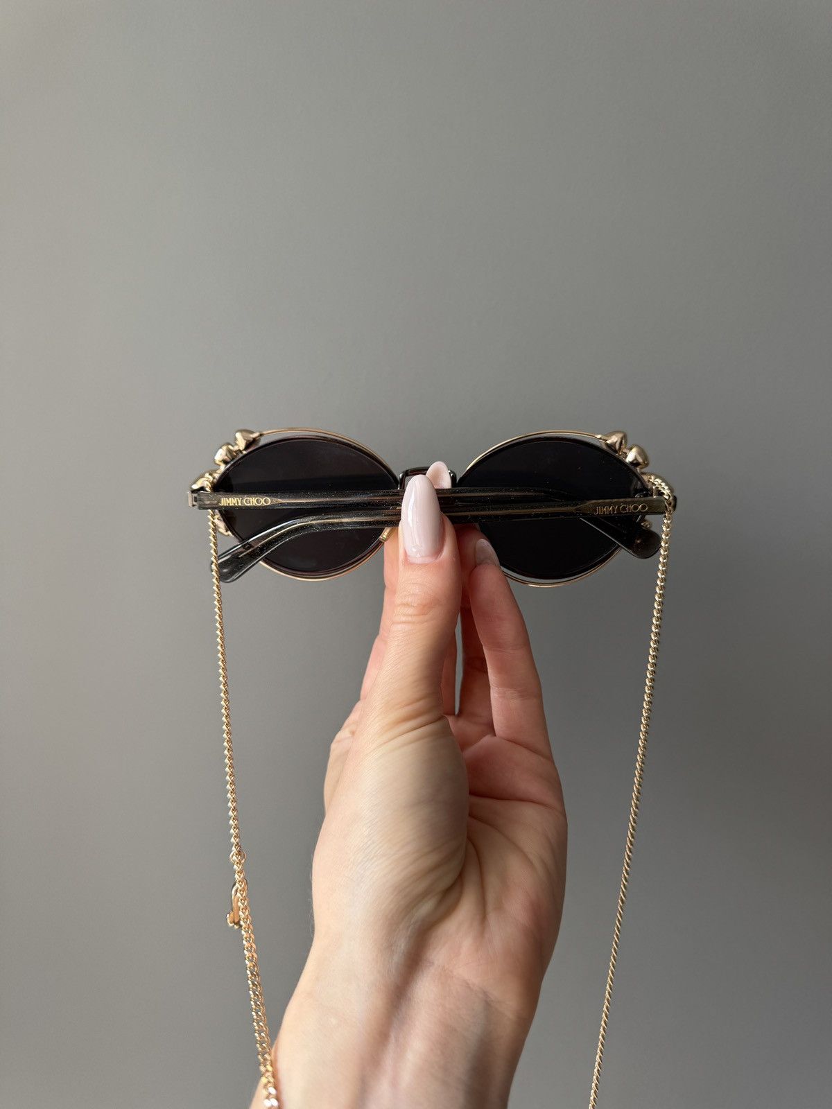 Jimmy Choo JIMMY CHOO SHINE/S 2M2M IR With Chain Black Ruthenium Size ONE SIZE - 6 Thumbnail
