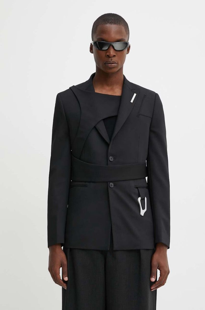 Heliot Emil HELIOT EMIL AW23 ’Connected Forms’ Wool Blazer Size 50R - 8 Thumbnail