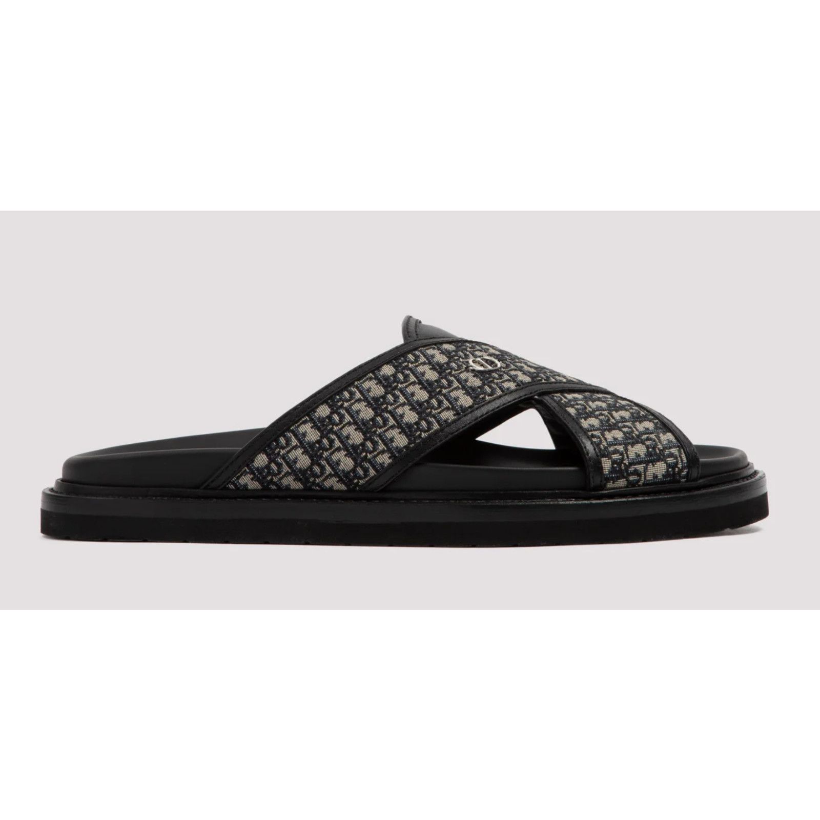 Dior Dior Mens Aqua Oblique Jacquard Logo Slide Slip On 42 9 Size US 9 / EU 42 - 3 Thumbnail