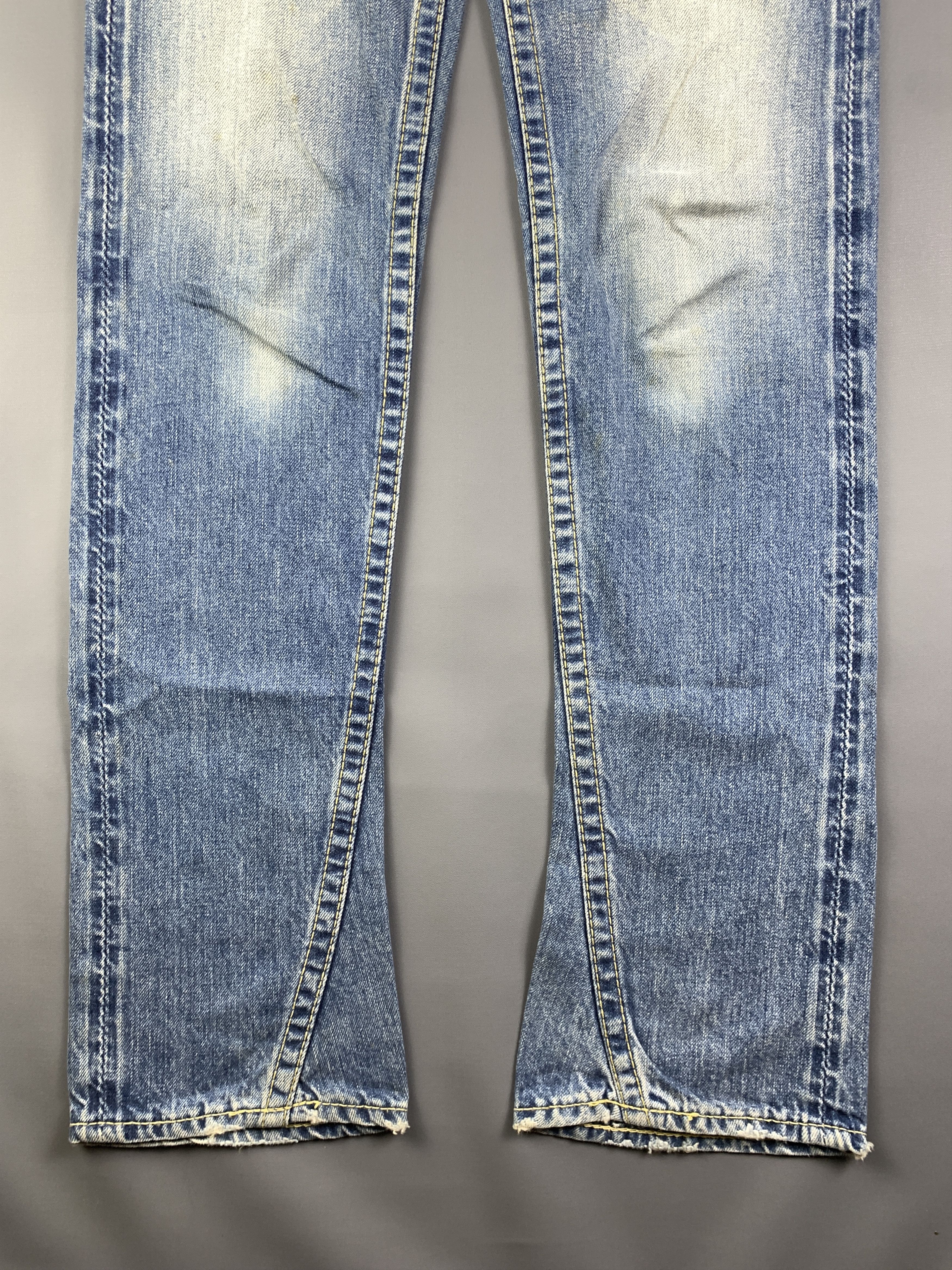 Japanese Brand Rodeo Crowns Washed Blue Lowrise Engineered Jeans (31) Size 31" - 5 Thumbnail
