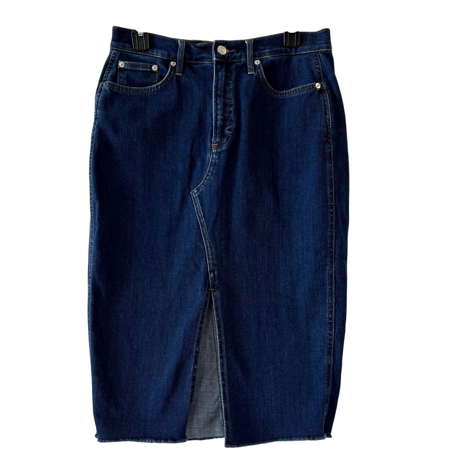 Veronica Beard Veronica Beard Breves denim midi skirt Blue Oxford wash Size 30" / US 8 / IT 44 - 3 Thumbnail