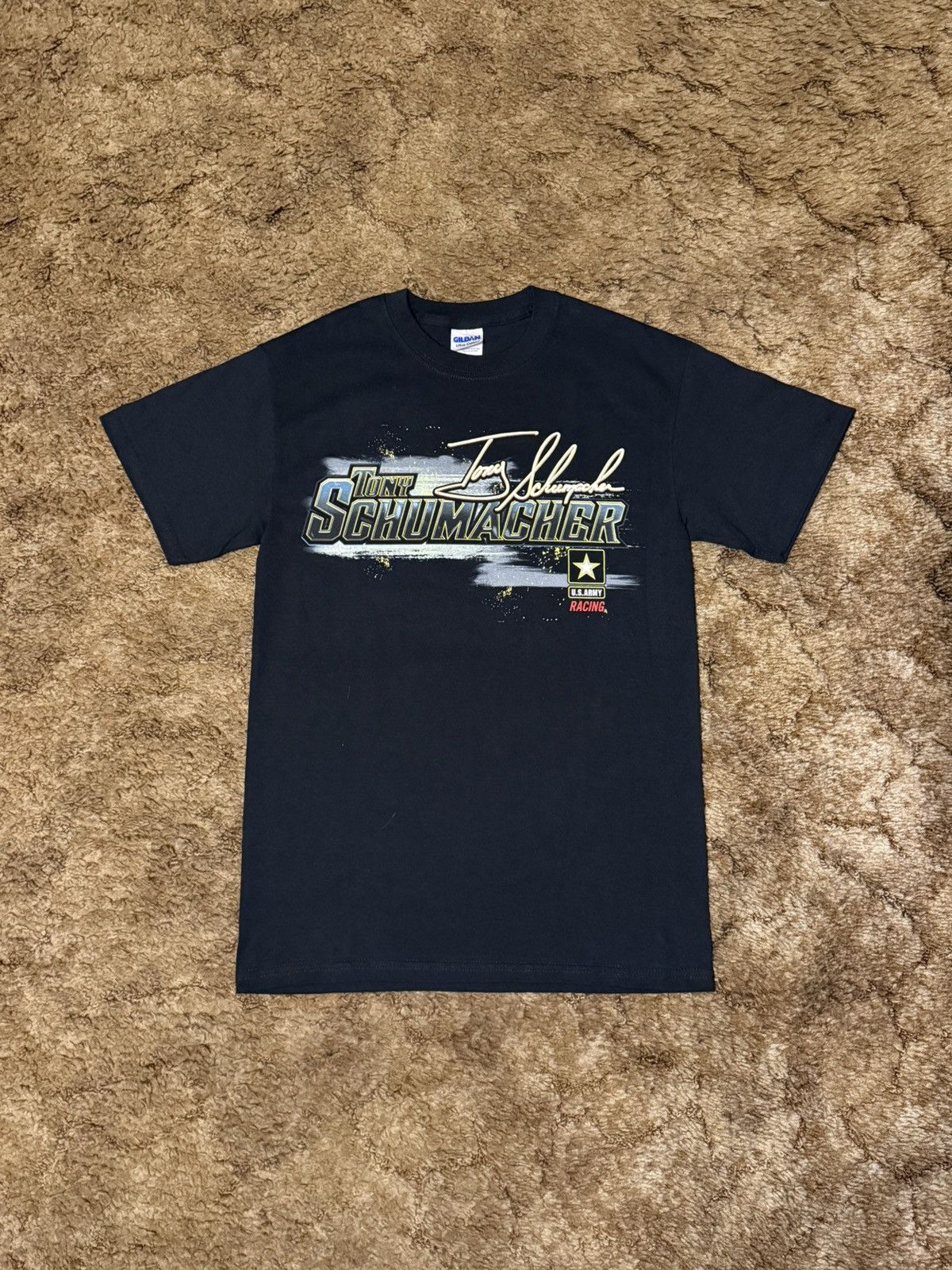 Vintage Vintage Y2K US Army Racing T-Shirt Tee Black Small Size US S / EU 44-46 / 1 - 3 Thumbnail