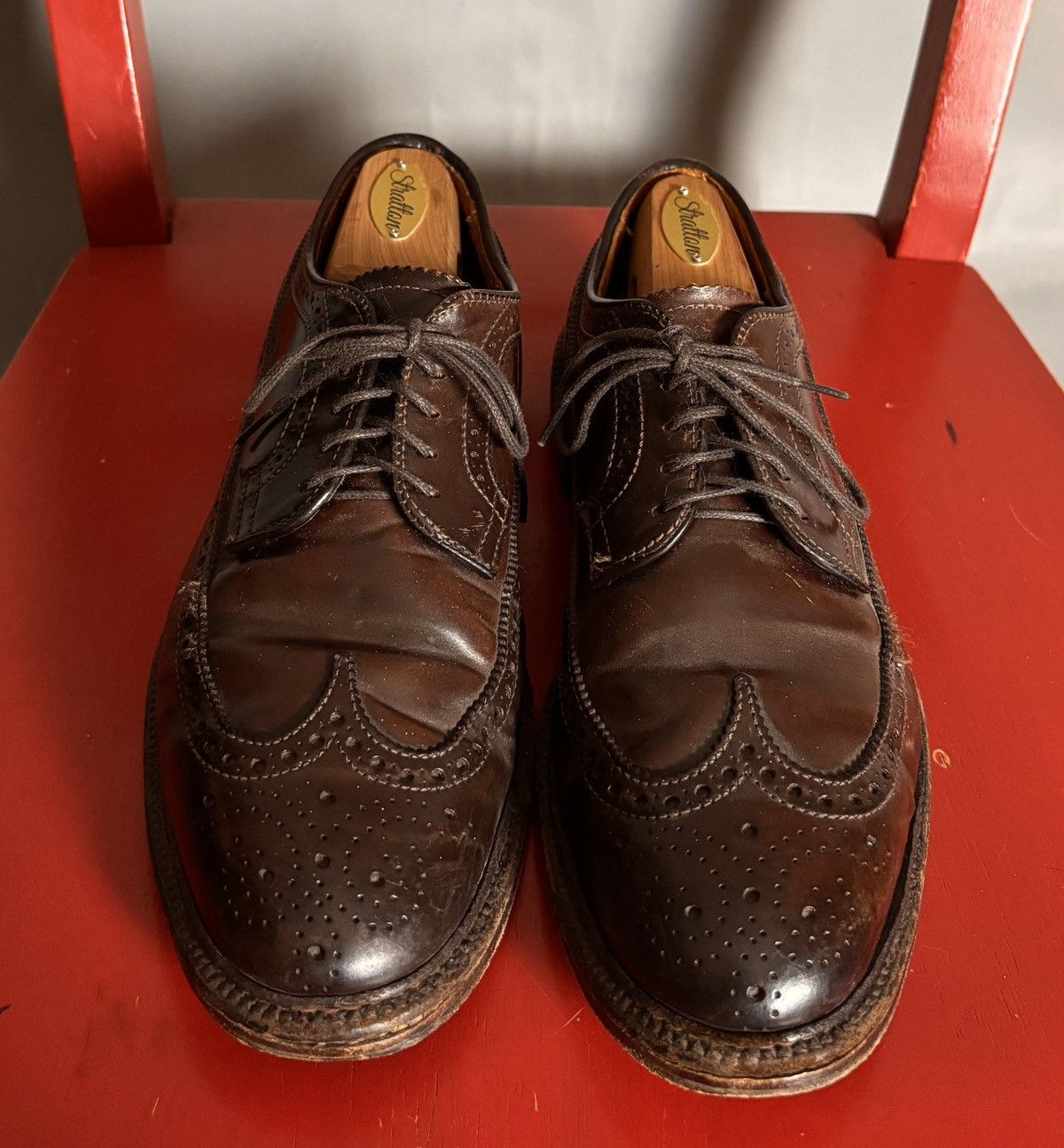 Alden Alden 975 Shell Cordovan Long Wing Blucher Size US 7.5 / EU 40-41 - 3 Thumbnail