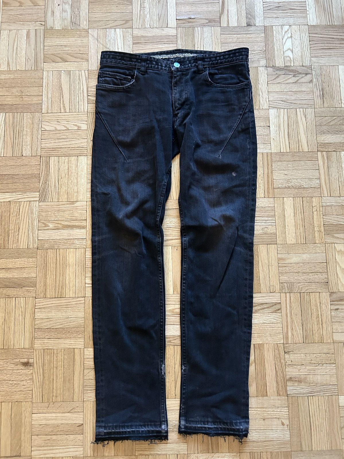 Pre-owned Number N Ine Number Nine Pain Denim 07 Size 2 In Black