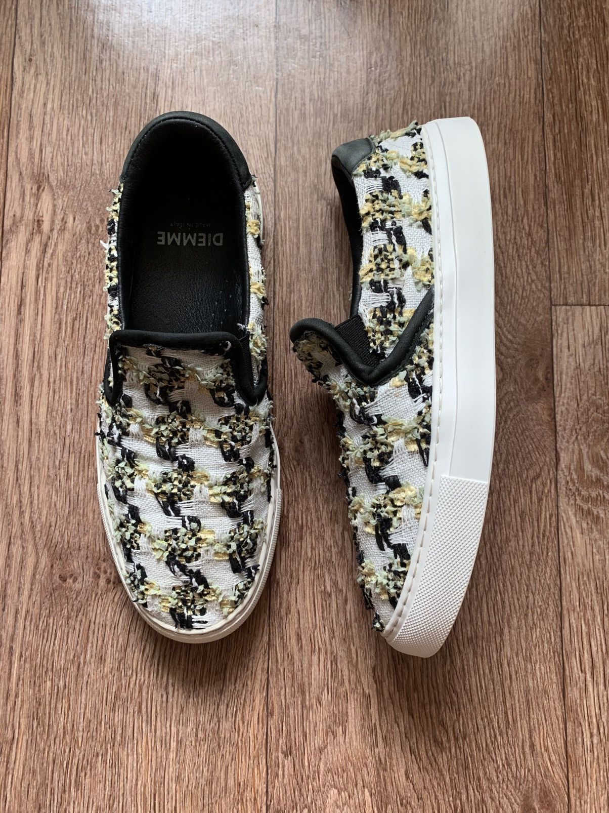 Designer × Diemme Diemme Leather Garda Slip-on Sneakers Prada style Size US 7.5 / EU 40-41 - 4 Thumbnail