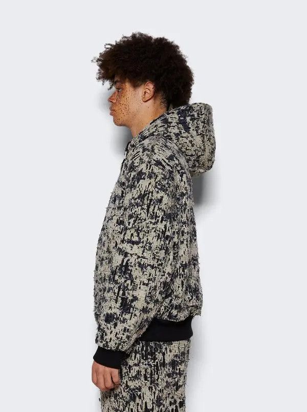 Givenchy o1mle0326 Lined Denim Hoodie in Beige/Black Size US XXL / EU 58 / 5 - 2 Thumbnail