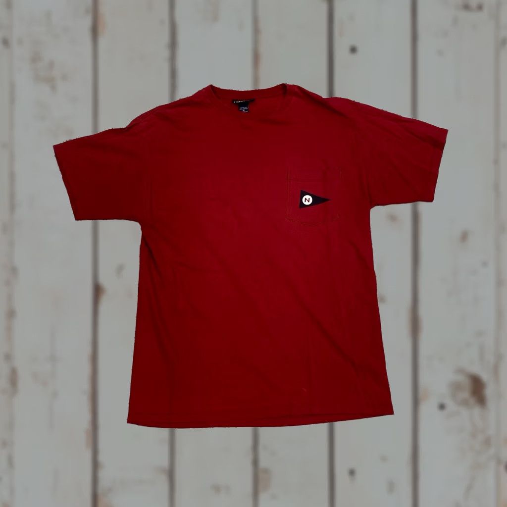 Nautica VINTAGE Nautica Pocket T-shirt Red Sailing Mens Sz Medium Made in USA Shirts Size US M / EU 48-50 / 2 - 1 Thumbnail