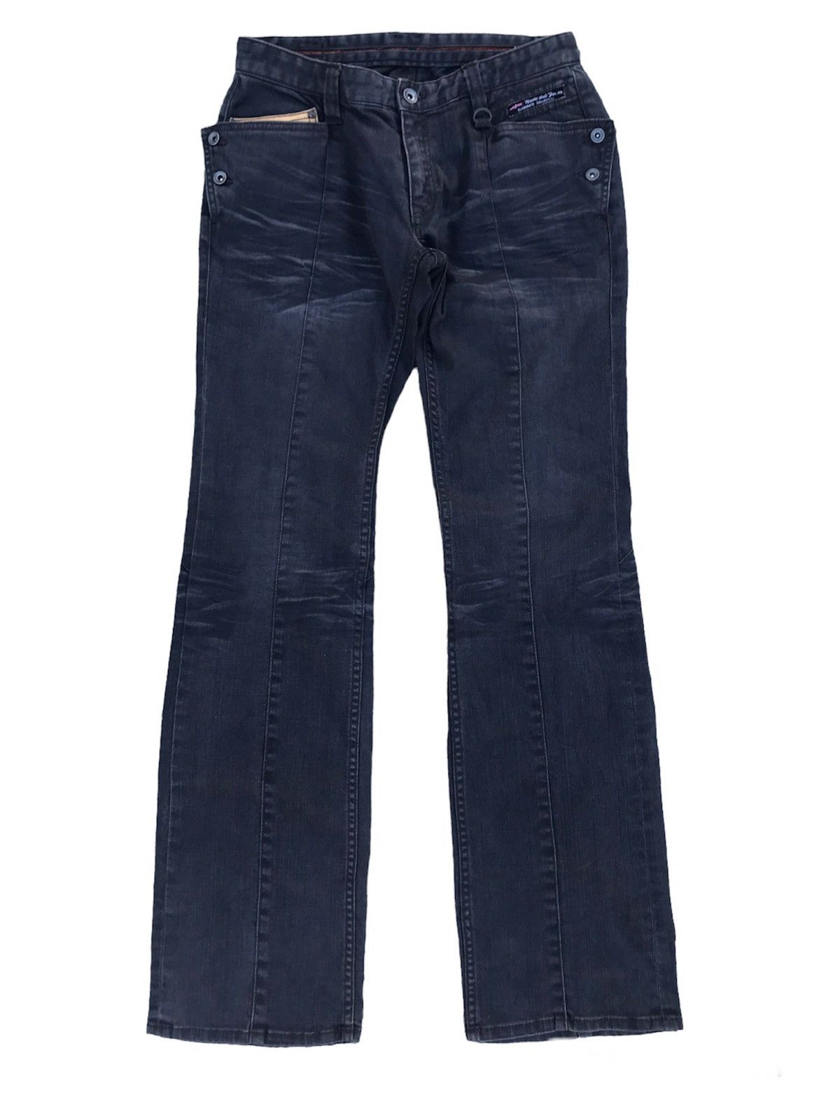Nicole Club ‼️OFFER ME‼️ Nicole Club for Men Leather Pocket Flared Pants Size US 29 - 1 Thumbnail