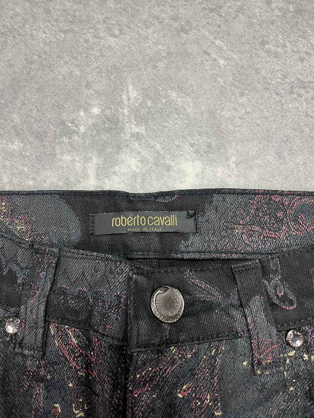 Roberto Cavalli Roberto Cavalli Paisley Printed Rare Jeans XS 26 27 Size US 27 - 7 Thumbnail
