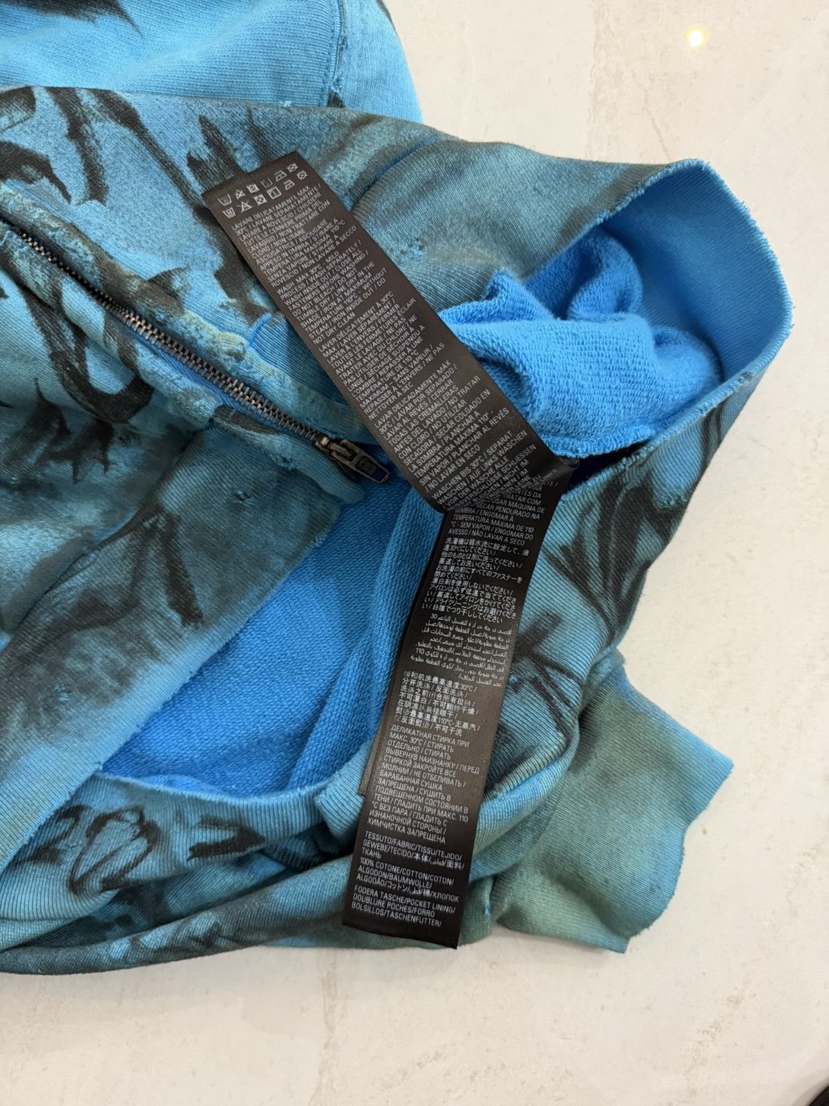 Balenciaga Balenciaga SS23 Blue Skate Graffiti Zip Hoodie Sz.S Size US S / EU 44-46 / 1 - 9 Thumbnail