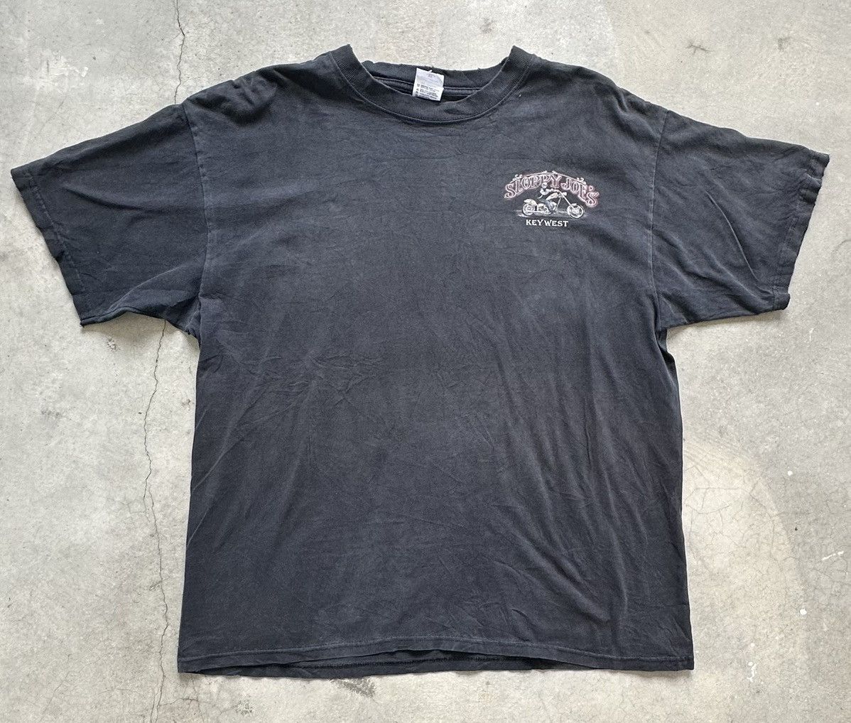 Vintage VINTAGE Y2K SLOPPY JOE’S KEY WEST BIKERS DISTRESSED TEE Size US XL / EU 56 / 4 - 2 Thumbnail