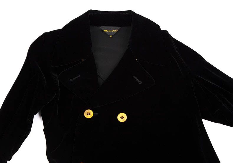 Comme des Garcons Comme des Garcons Retro black velvet diagonal placket butt Size M / US 6-8 / IT 42-44 - 4 Thumbnail