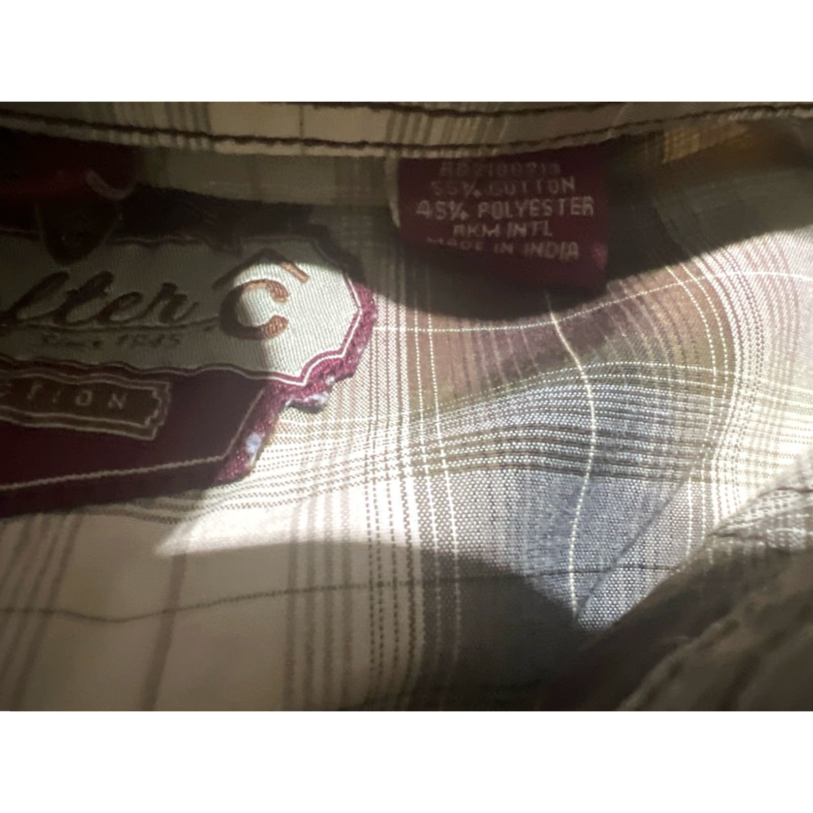 Vintage Rafter C Shirt Western Plaid Pearl Snap Button-Up XL Brown Mens Cowboy Rodeo Size US XL / EU 56 / 4 - 7 Thumbnail