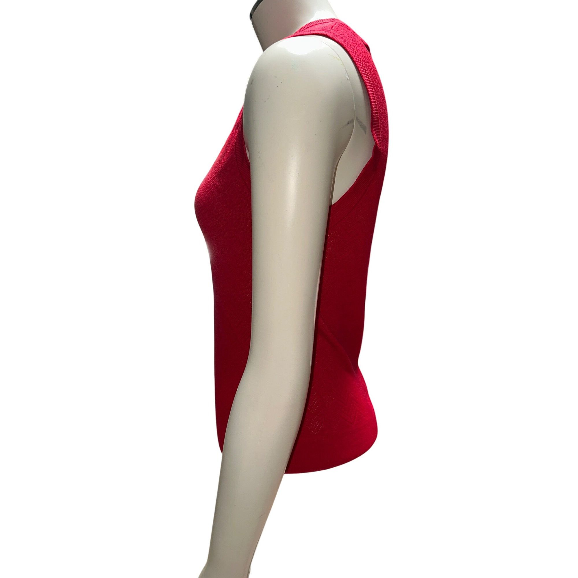 Ann Taylor Ann Taylor XS Red Silk Knit Sleeveless Top Vintage Minimalis Size XS / US 0-2 / IT 36-38 - 8 Thumbnail