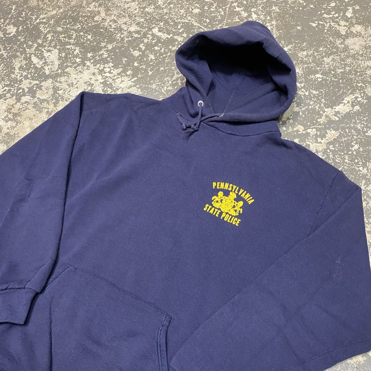 Russell Athletic × Vintage Vintage Pennsylvania State Police Navy Hoodie Sweatshirt USA Size US L / EU 52-54 / 3 - 12 Thumbnail