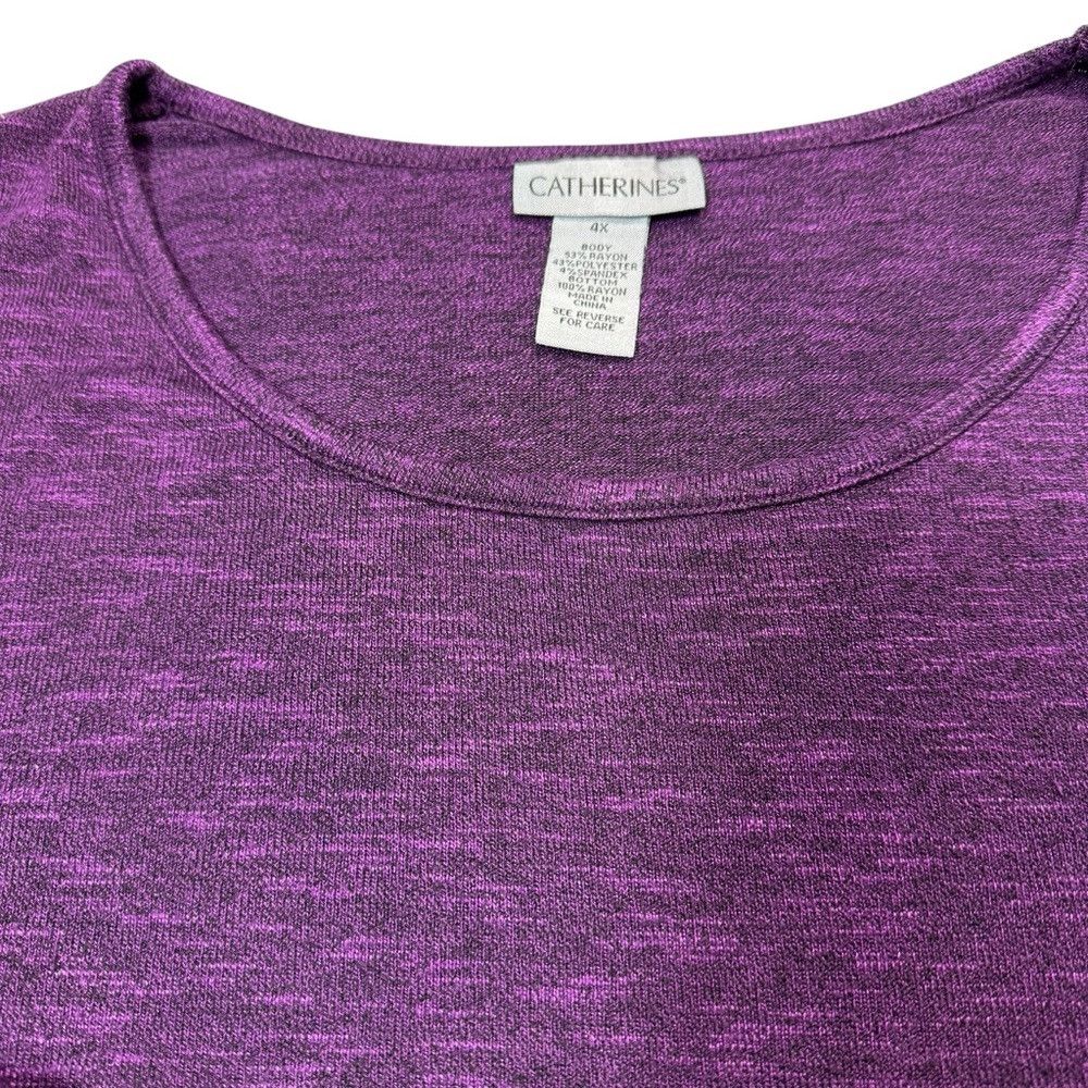 Other Catherine's Impossibly Soft Duet Purple Tunic Size 4X Size 4XL / US 24-26 - 6 Thumbnail