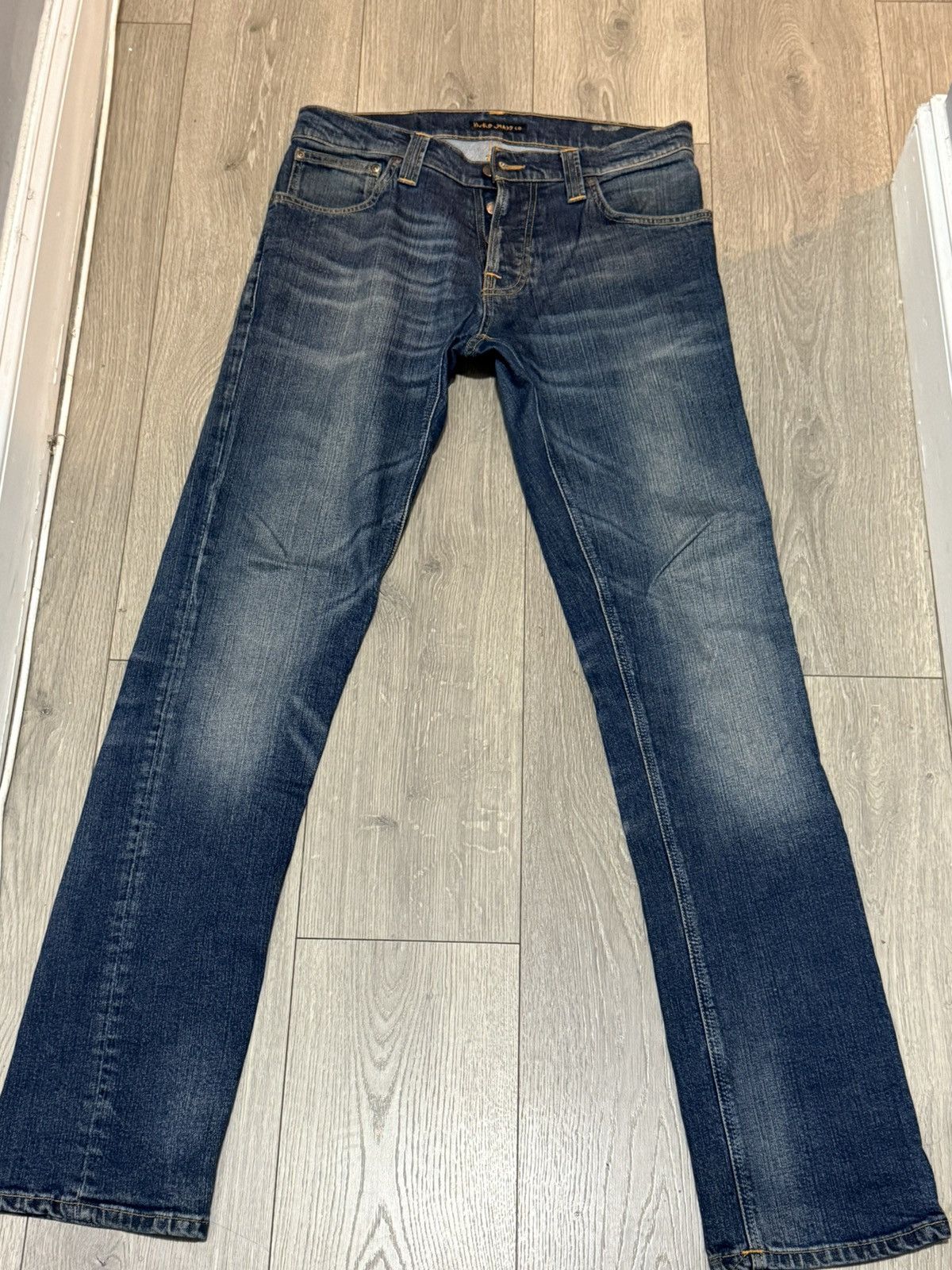 Nudie Jeans Nudie Jeans Grim Tim Twisted Blue Size US 33 - 1 Thumbnail