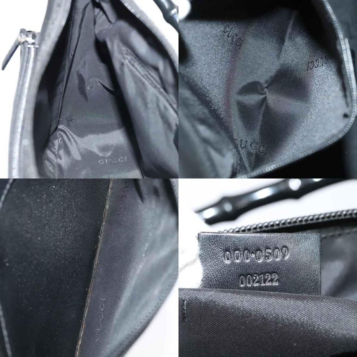 Gucci GUCCI Hand Bag Nylon Black Silver 000 000 Size ONE SIZE - 12 Thumbnail