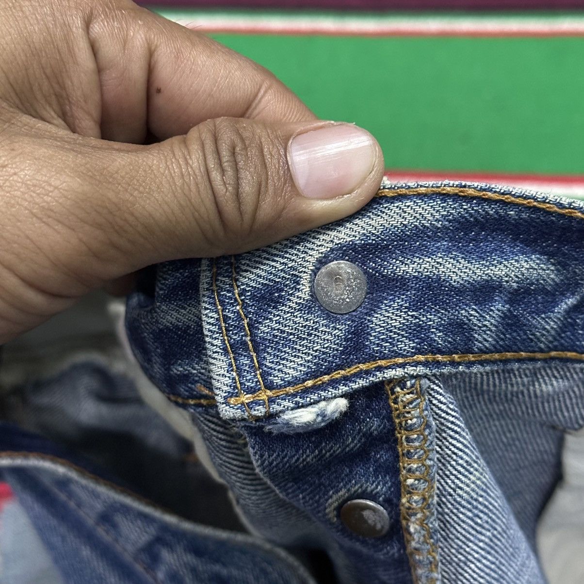 Levi's Distress Denim Levis Short Big E💥 Size US 32 / EU 48 - 7 Thumbnail