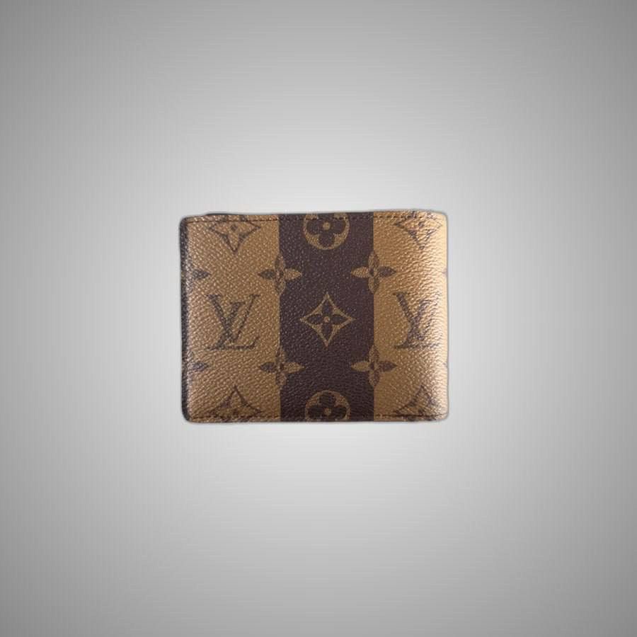 Louis Vuitton LOUIS VUITTON NIGO BROWN STRIPED MONOGRAM MULTIPLE WALLET Size ONE SIZE - 2 Thumbnail