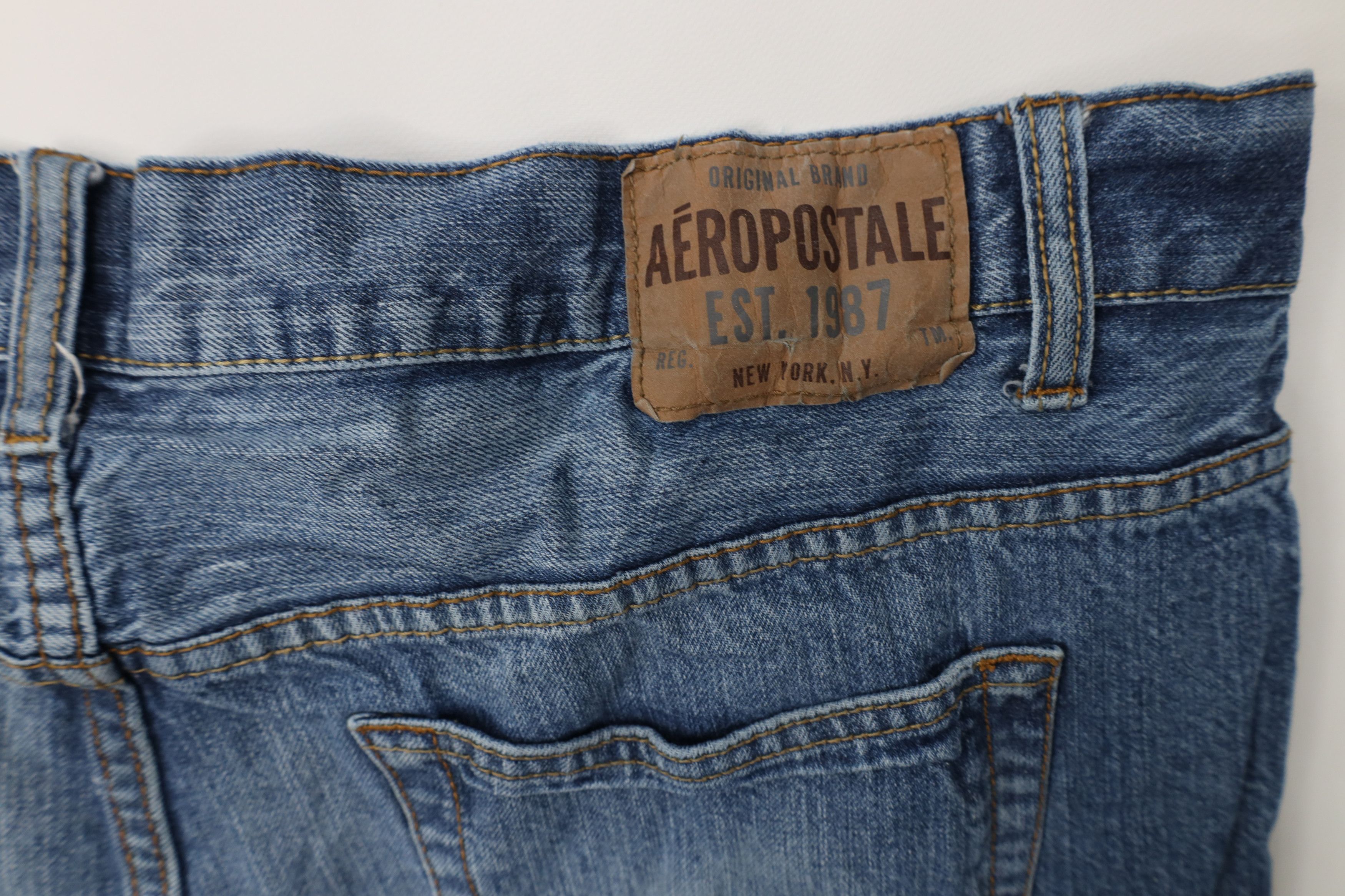 Aeropostale Vintage Y2K Aeropostale Essex Straight Wide Leg Jeans Blue Size US 38 / EU 54 - 14 Thumbnail