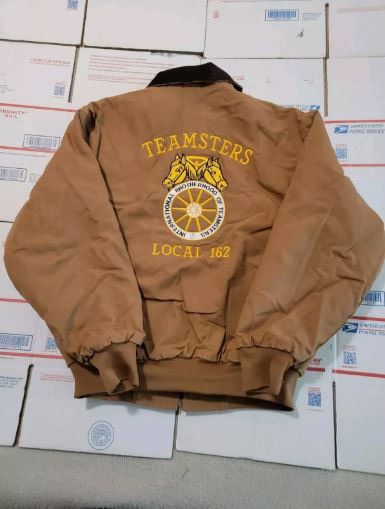 Canvas Teamsters Local 162 Portland Mens Canvas Bomber Jacket Large Size US L / EU 52-54 / 3 - 8 Thumbnail