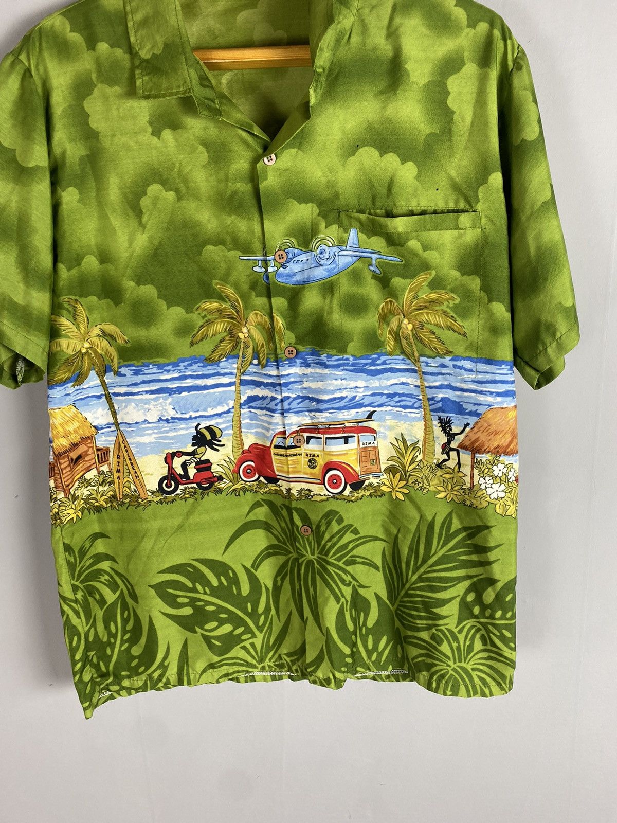 Vintage Vintage mens crazy Hawaiian shirt Size US L / EU 52-54 / 3 - 3 Thumbnail