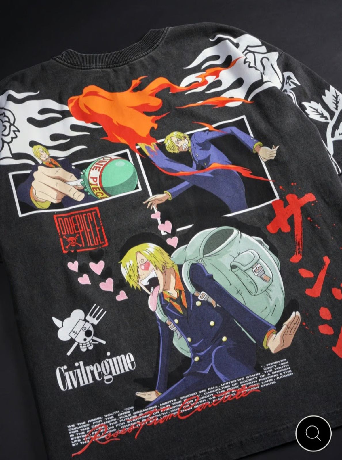 Civil Regime Civil Regime Sanji Oversize Tee Size US XL / EU 56 / 4 - 2 Thumbnail