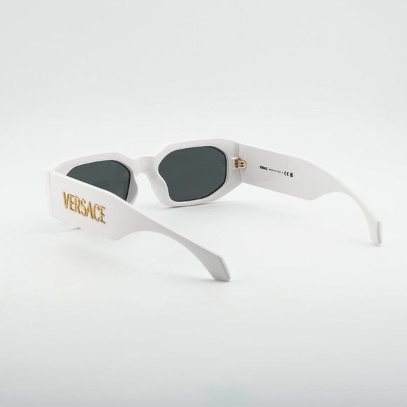 Versace Versace VE4489U 314/87 Sunglasses White Rectangle Frame Size ONE SIZE - 5 Thumbnail