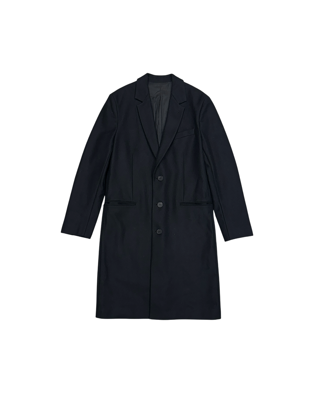 AMI AMI AW15 Single-Breasted Tuskania Wool Coat Size US M / EU 48-50 / 2 - 1 Thumbnail