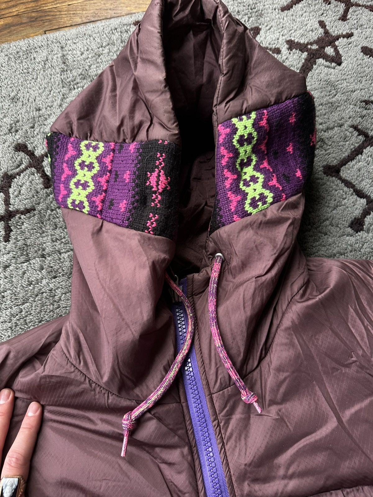 Final Home Final Home Purple Knit Puffer Jacke Size US M / EU 48-50 / 2 - 9 Thumbnail