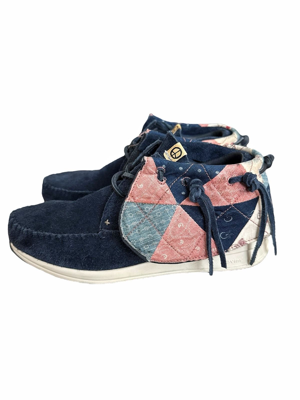 Visvim GRAIL 2014 FBT Blue Geo Patchwork Size US 9 / EU 42 - 2 Thumbnail