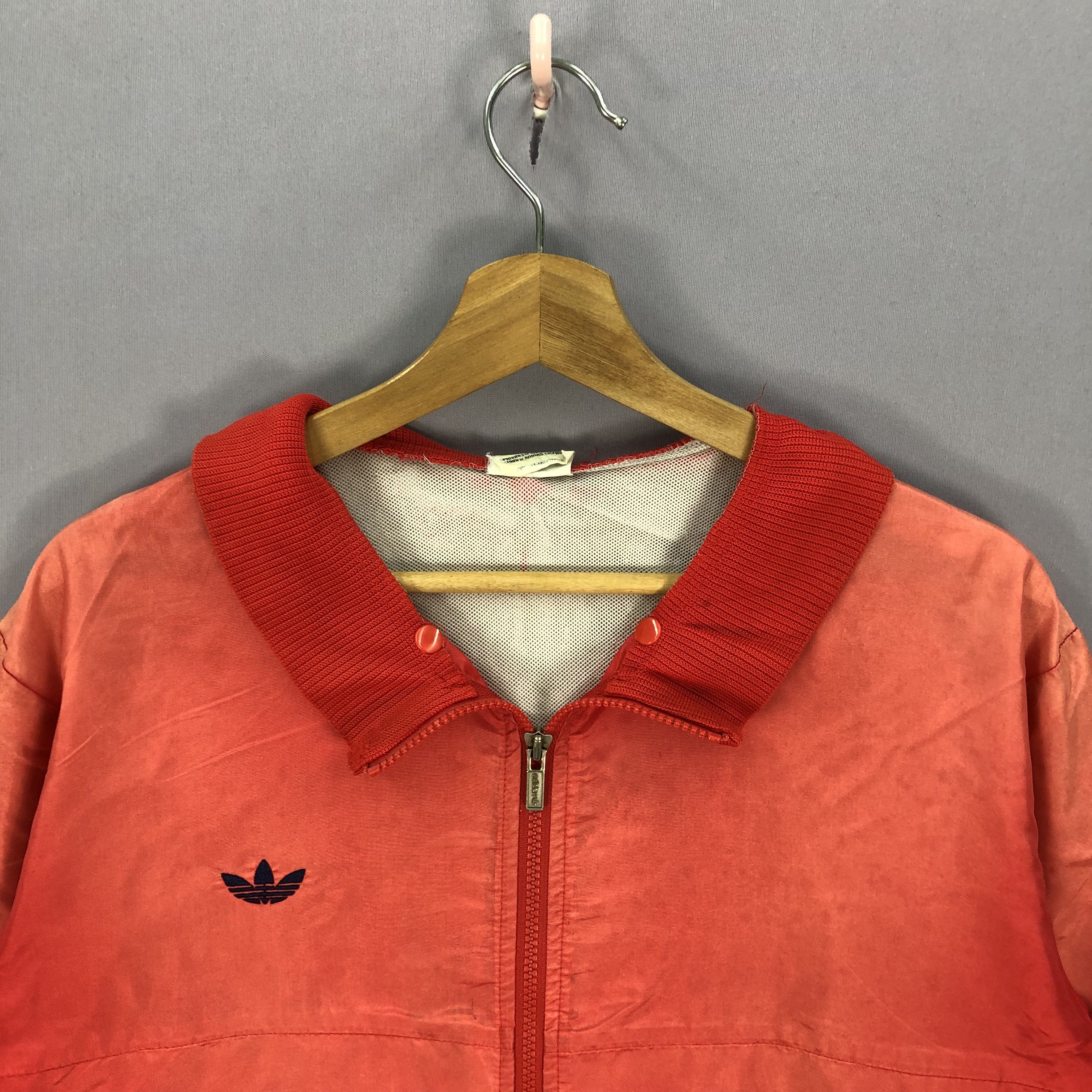 Adidas × Vintage Vintage 80s Adidas Windbreaker Zipper Training Jackets Size US L / EU 52-54 / 3 - 4 Thumbnail