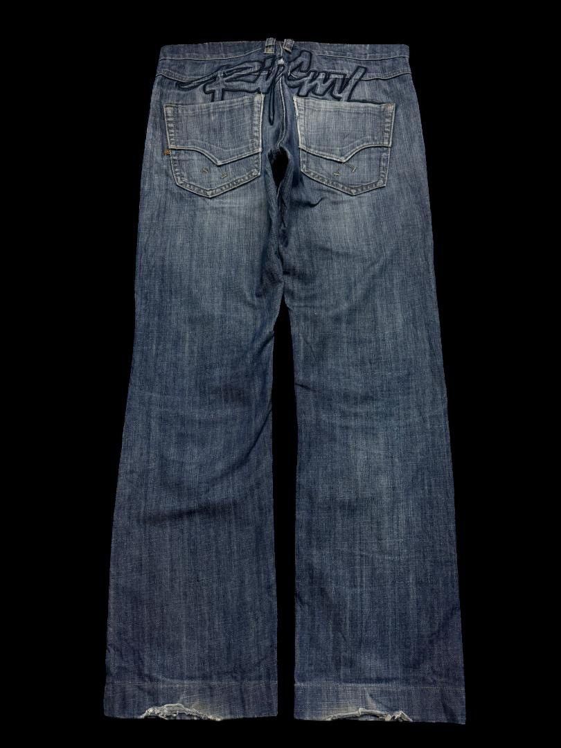Rip Curl Vintage 90s Rip Curl Thrashed Faded Distressed Rare Seasons Size US 33 - 1 Thumbnail