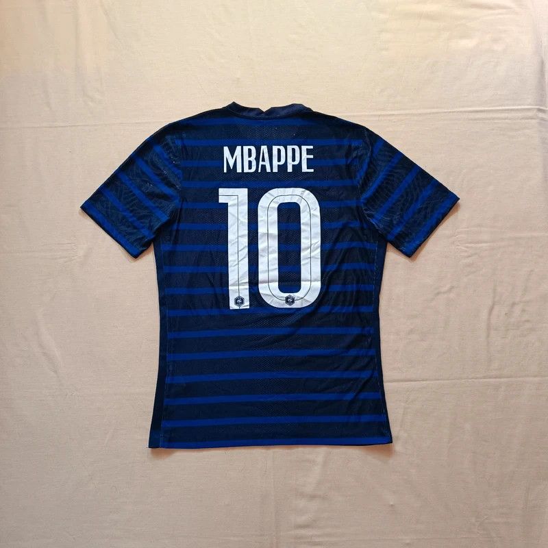 Nike Kylian Mbappe #10 France 2020-2021 Player Issue Jersey M Size US M / EU 48-50 / 2 - 1 Thumbnail