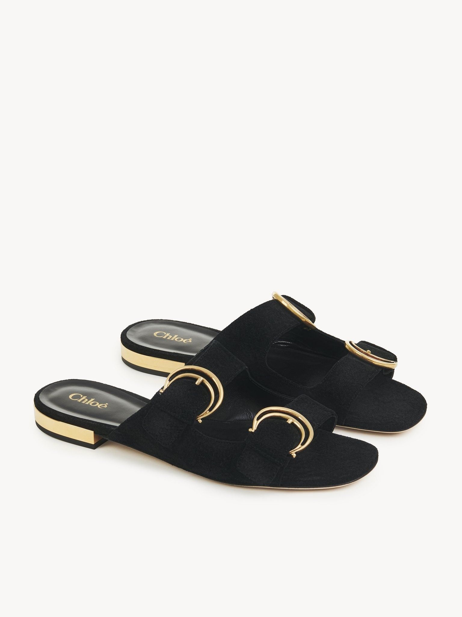 Chloe o1loc1c11025 Alizè Slides in Black Size US 7 / IT 37 - 2 Thumbnail