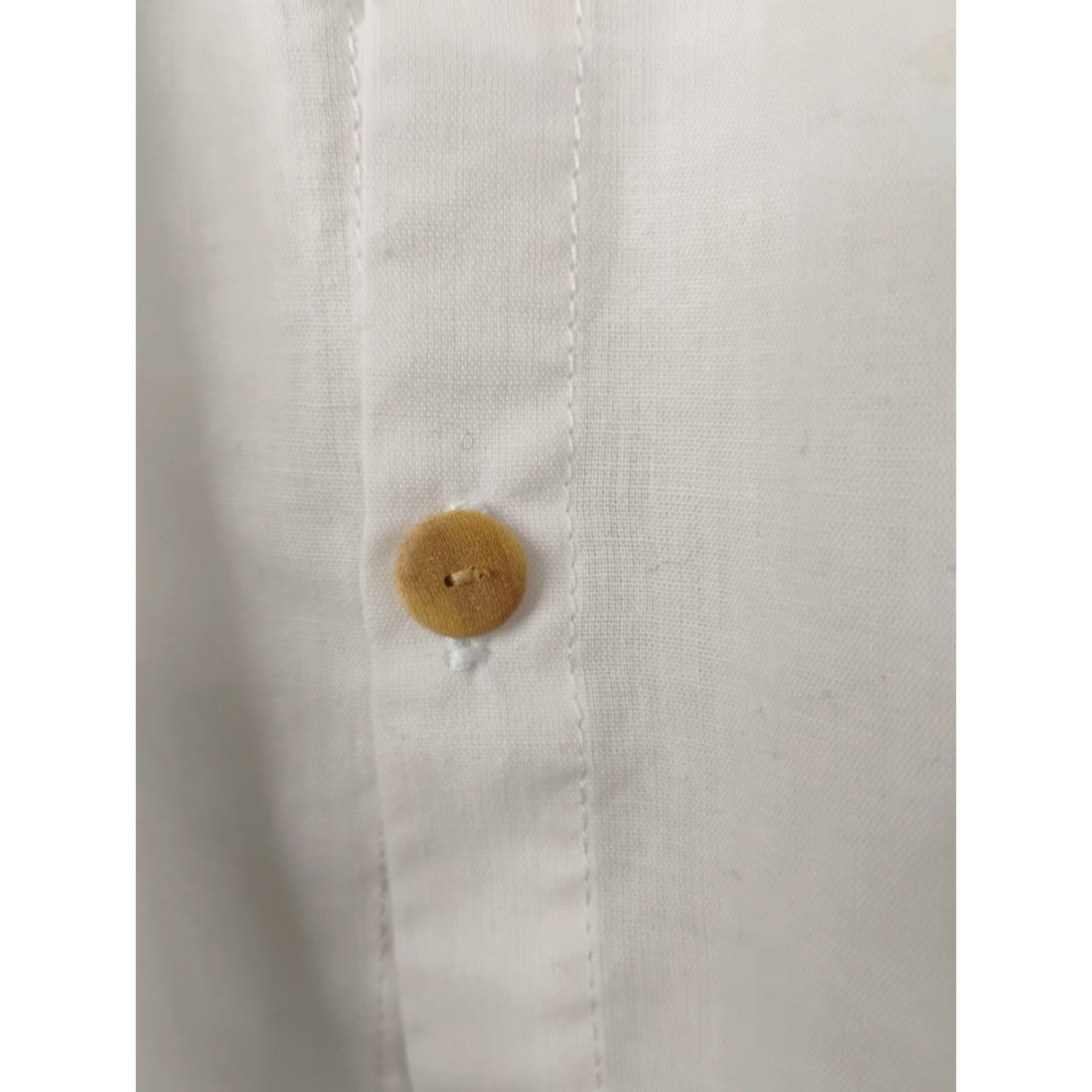 Vintage Havana VINTAGE Cimarron Havana Club El Ron De Cuba Short Sleeve Button Up Shirt Mens 3XL White Cotton Beach Hawaiian Lightweight Sheer Figured Pocket Size US XXL / EU 58 / 5 - 6 Thumbnail